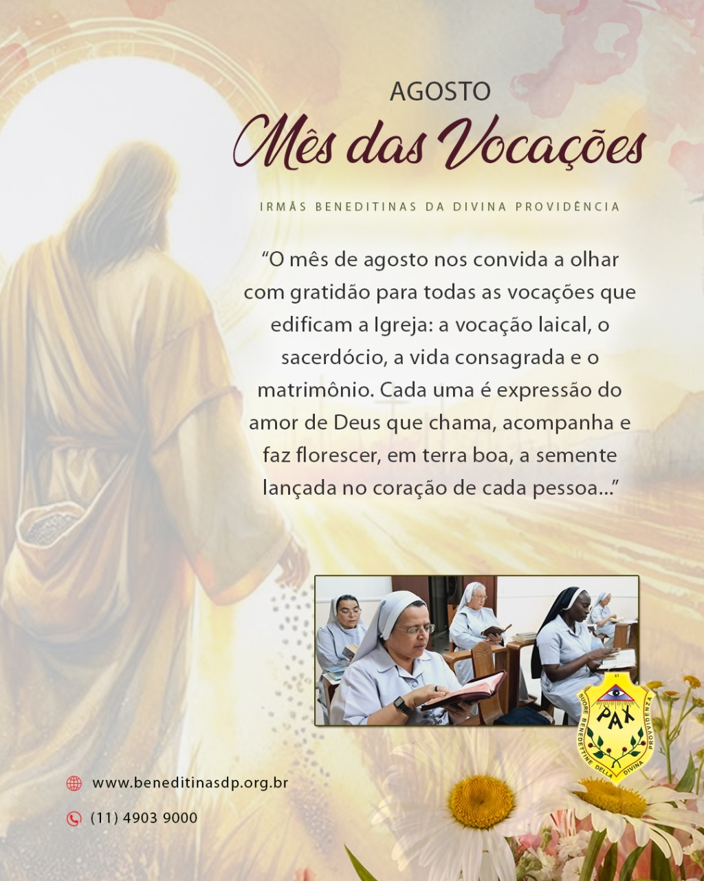 Agosto – Mês das Vocações